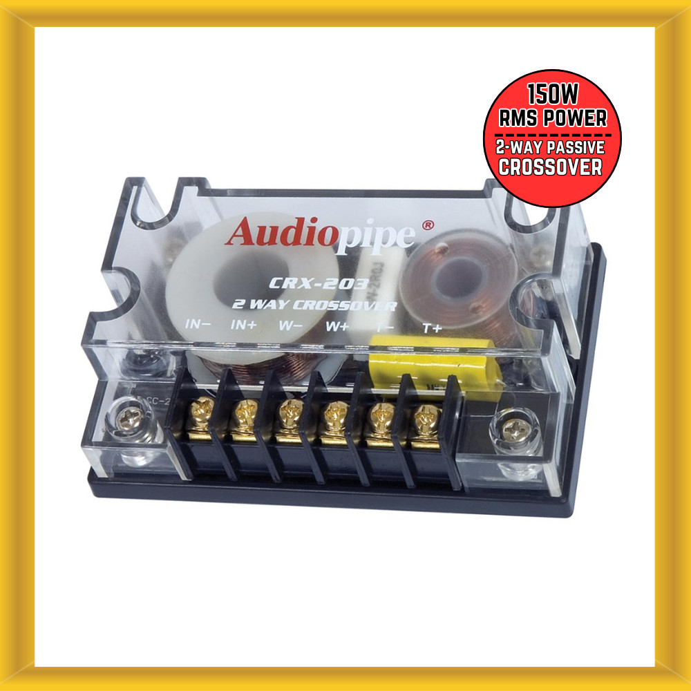 Audiopipe CRX-203 150W RMS Power 2-Way Car Audio Passive Crossover Networks NEW