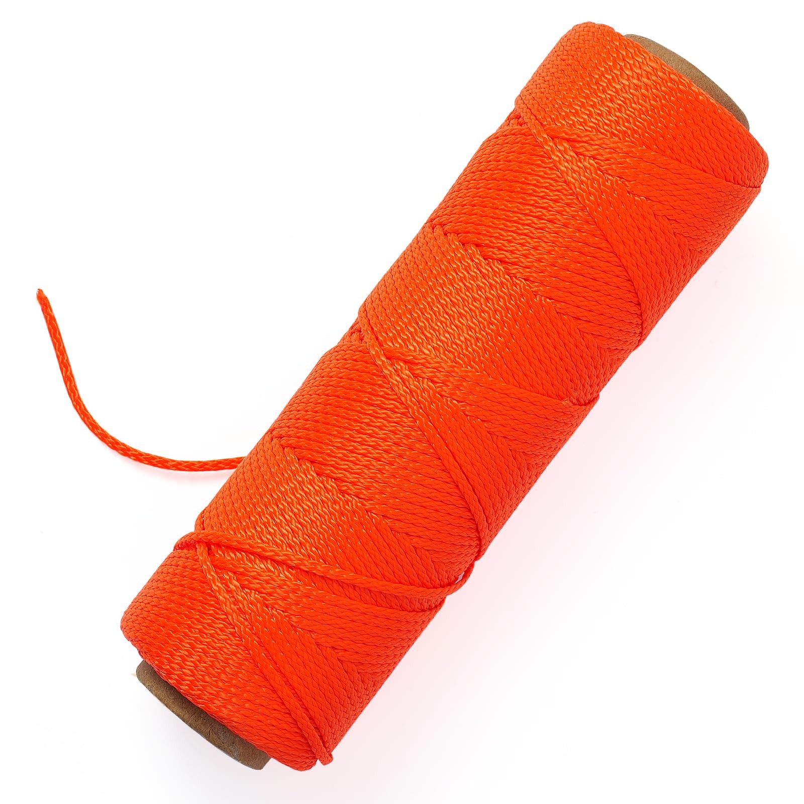 Adanluxe Mason Line Nylon String Line, 250Ft #18 Braided Twine 250FT, Orange