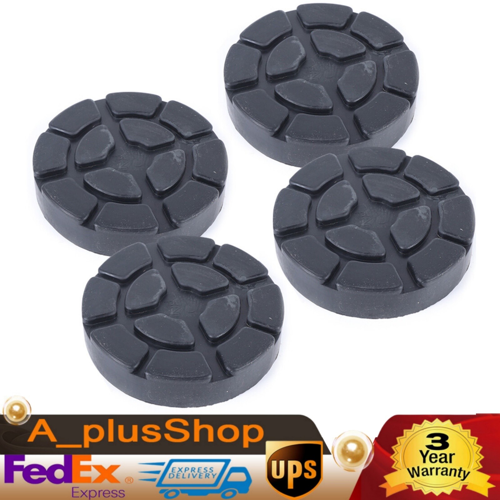 Universal Set of 4 Round Heavy Duty Car Truck Post Lift Arm Pads for Auto Repair