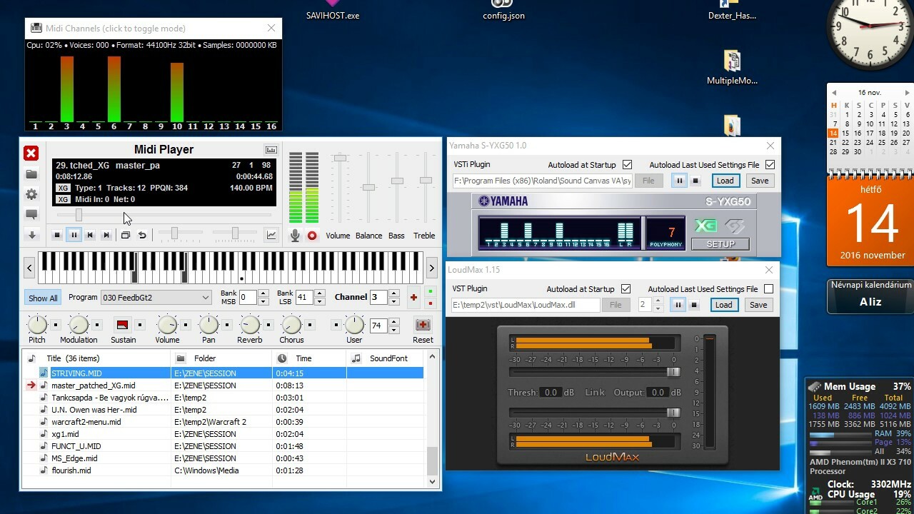 Yamaha S-YXG50 MIDI SoftSynth - Complete, Includes WDM, VSTi, MIDI Sequencer