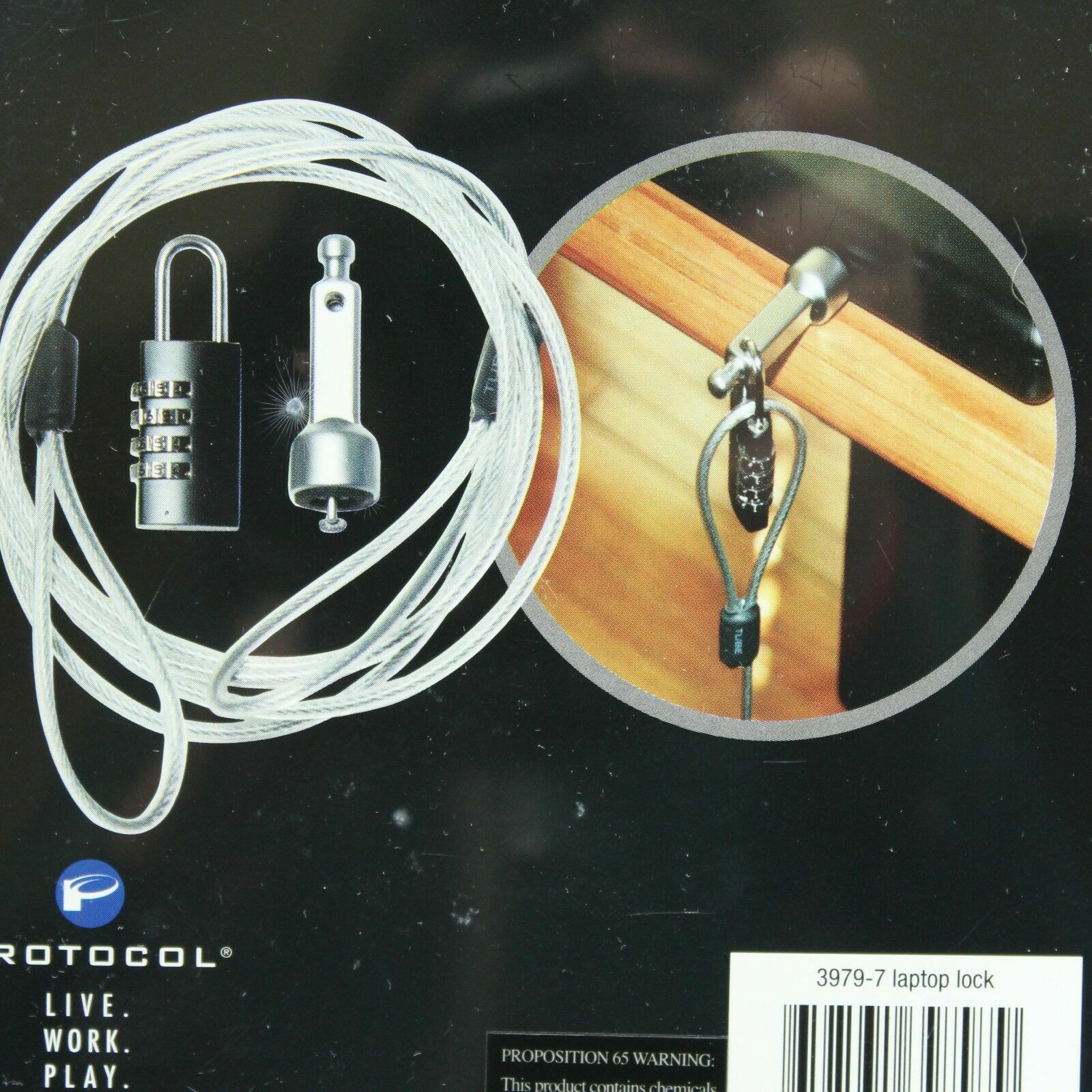 New Protocol Secure Laptop Cable Selectable Combination Lock Anti-Theft