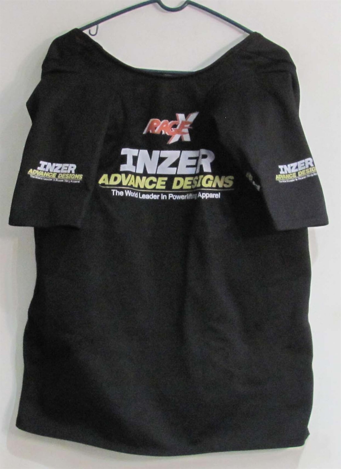 Inzer Rage X Bench Shirt 48 Black Open Back with 3-Straps & 1" Scoop Neck (LU)