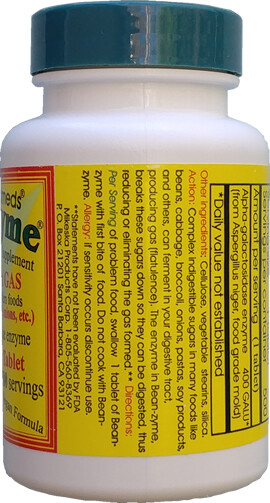 Beano -Bean-zyme 500 count is generic Beano Extra Strength for less $ than Beano