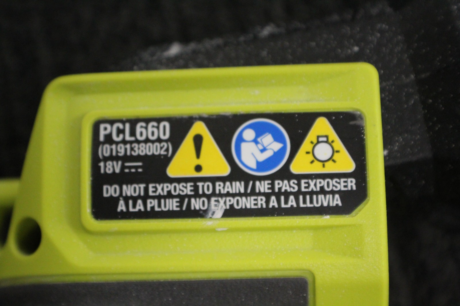 Ryobi ONE+ 18V - Cordless LED Light - PCL660 - W/P102 Battery.