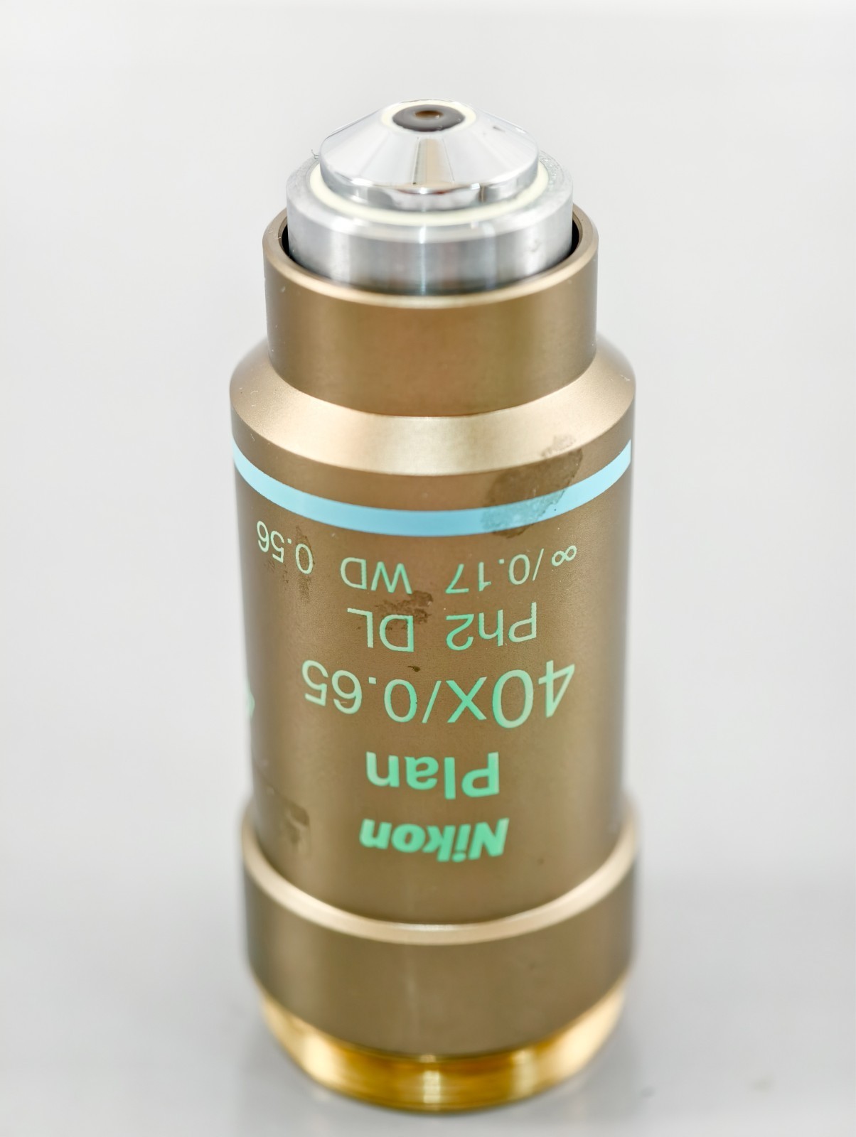 Nikon Plan 40x 0.65 Ph2 DL ∞/0.17 WD 0.56 Microscope Objective Phase Contrast