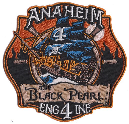 Anaheim, CA  Engine 4 The Black Pearl Fire Patch NEW ..