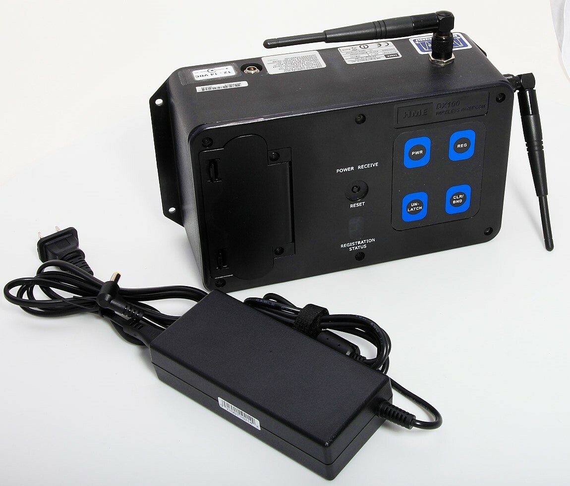 HME DX100 Wireless Intercom Base For Headsets & Belt Packs 2 Channel IC1 IC2 ISO