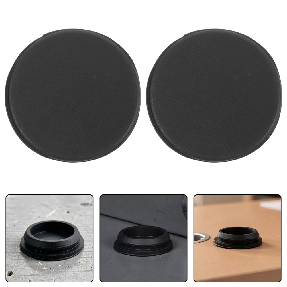 20pcs Black Silicone Plugs for Round Holes 7/8" - Snap-In Cover Stoppers Hole