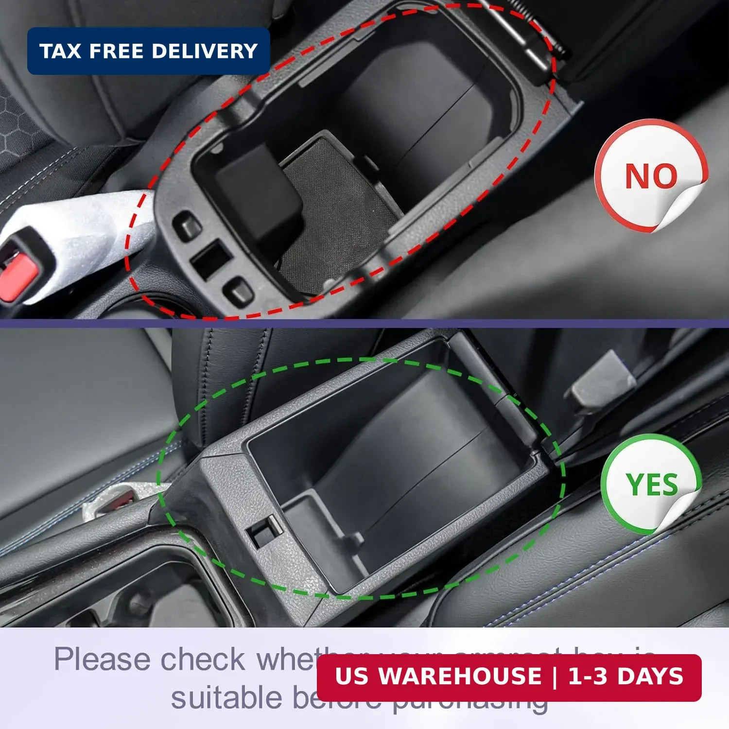 Center Console Organizer Tray Compatible with Jeep Compass 2022 2023 202