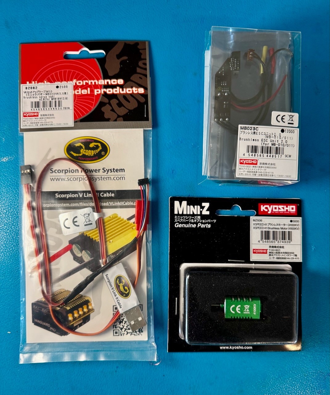 Kyosho MB023C KYO82082 Setup cable KYOMZ606 4100kv brushless bundle for MB-010