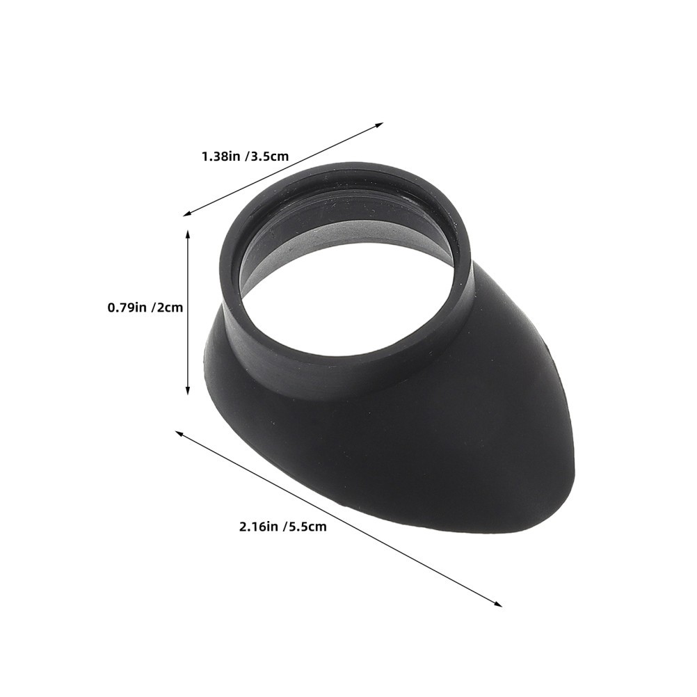 4Pcs Soft Rubber Microscope Eyepiece Caps Protective Black Accessories
