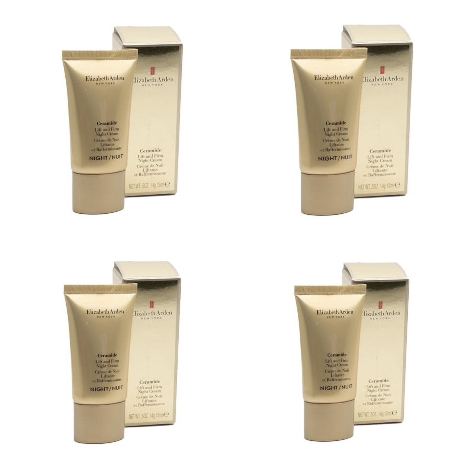 LOT OF 4 Elizabeth Arden Advanced Ceramide Lift and Firm Night Cream .5oz ea NIB