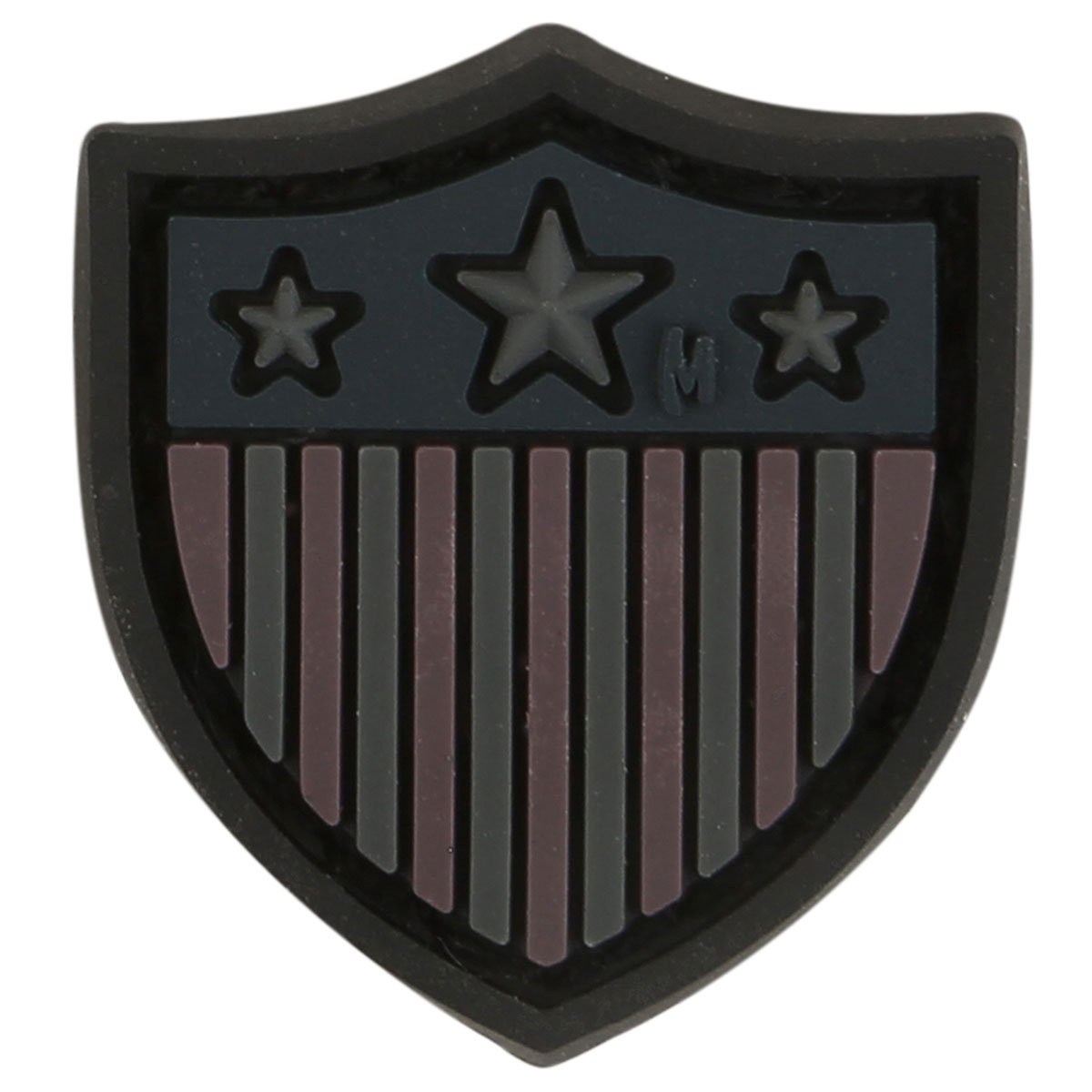 PVC Patch MAXPEDITION USA US SHIELD - MICRO circle - STEALTH color - NEW