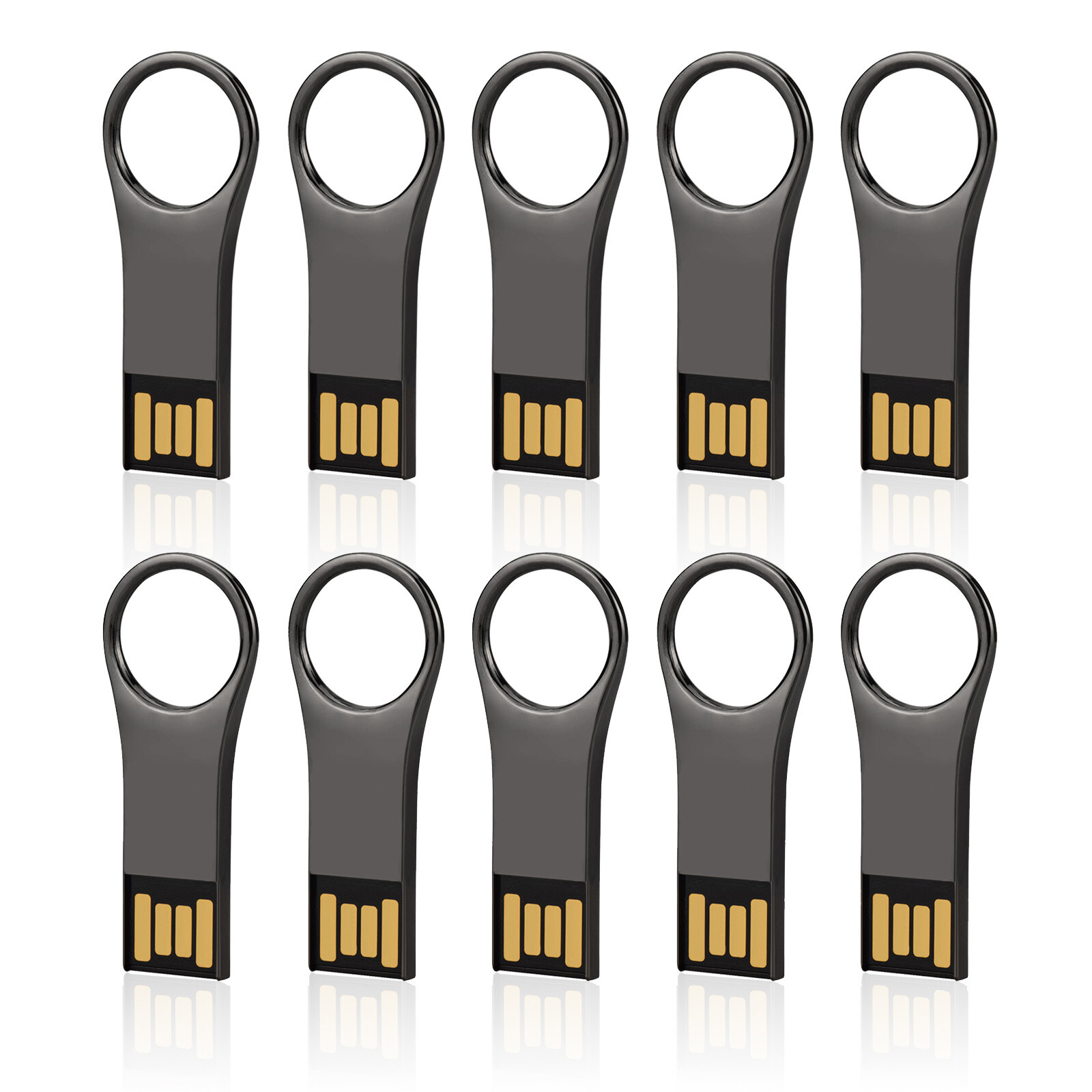 Kootion USB 2.0 32GB 10PCS Waterproof Metal Mini Style Flash Drive Thumb Drive