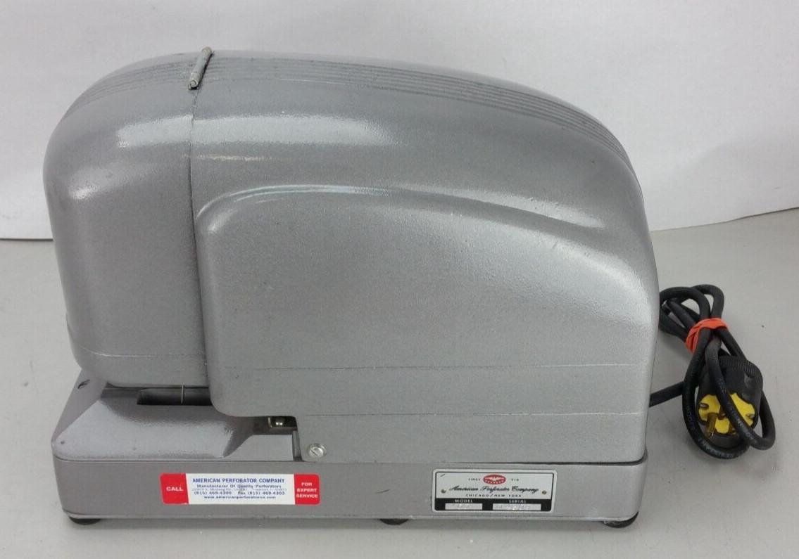 AS-IS American Perforator Company Model 400 NO RETURN