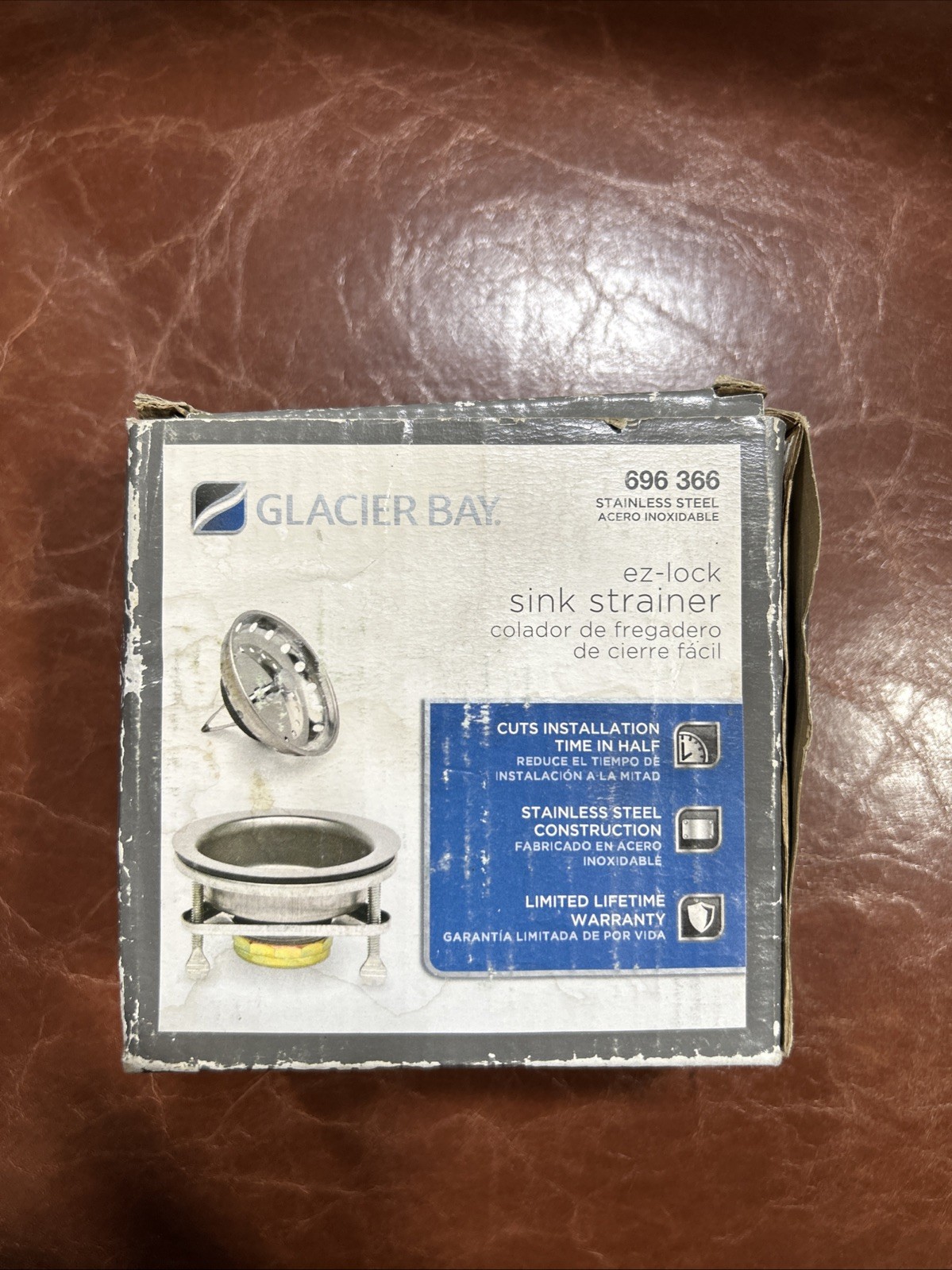 Glacier Bay EZ Lock Sink Strainer In Stainless Steel Kitchen Home 686 366