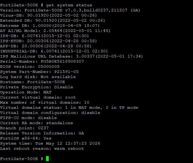 Fortinet Fortigate 500E FG-500E Network Security Firewall