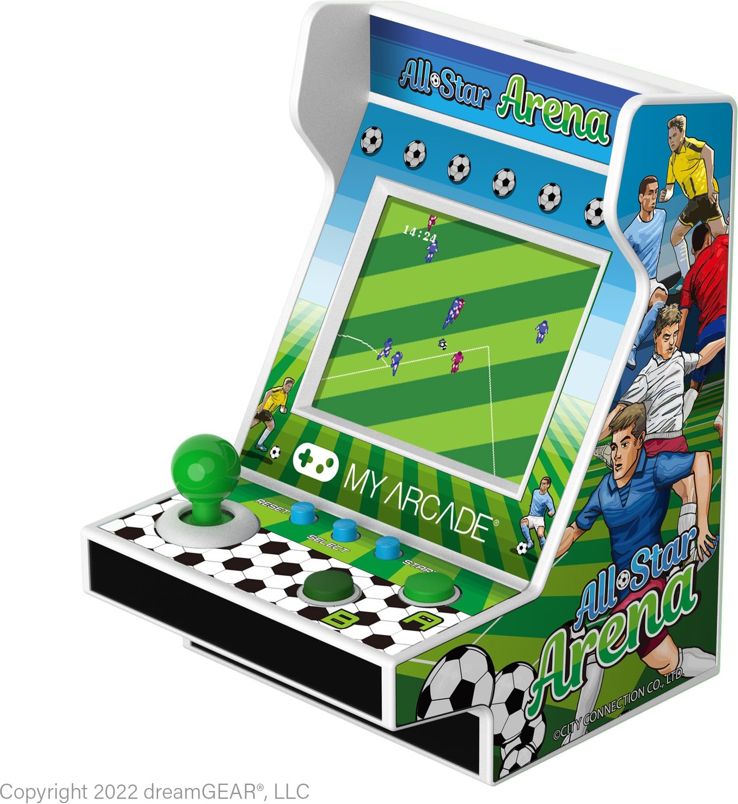 MY ARCADE All-Star Arena Pico Player- Games 3.75 x 2.5 x 2.8 inches, White