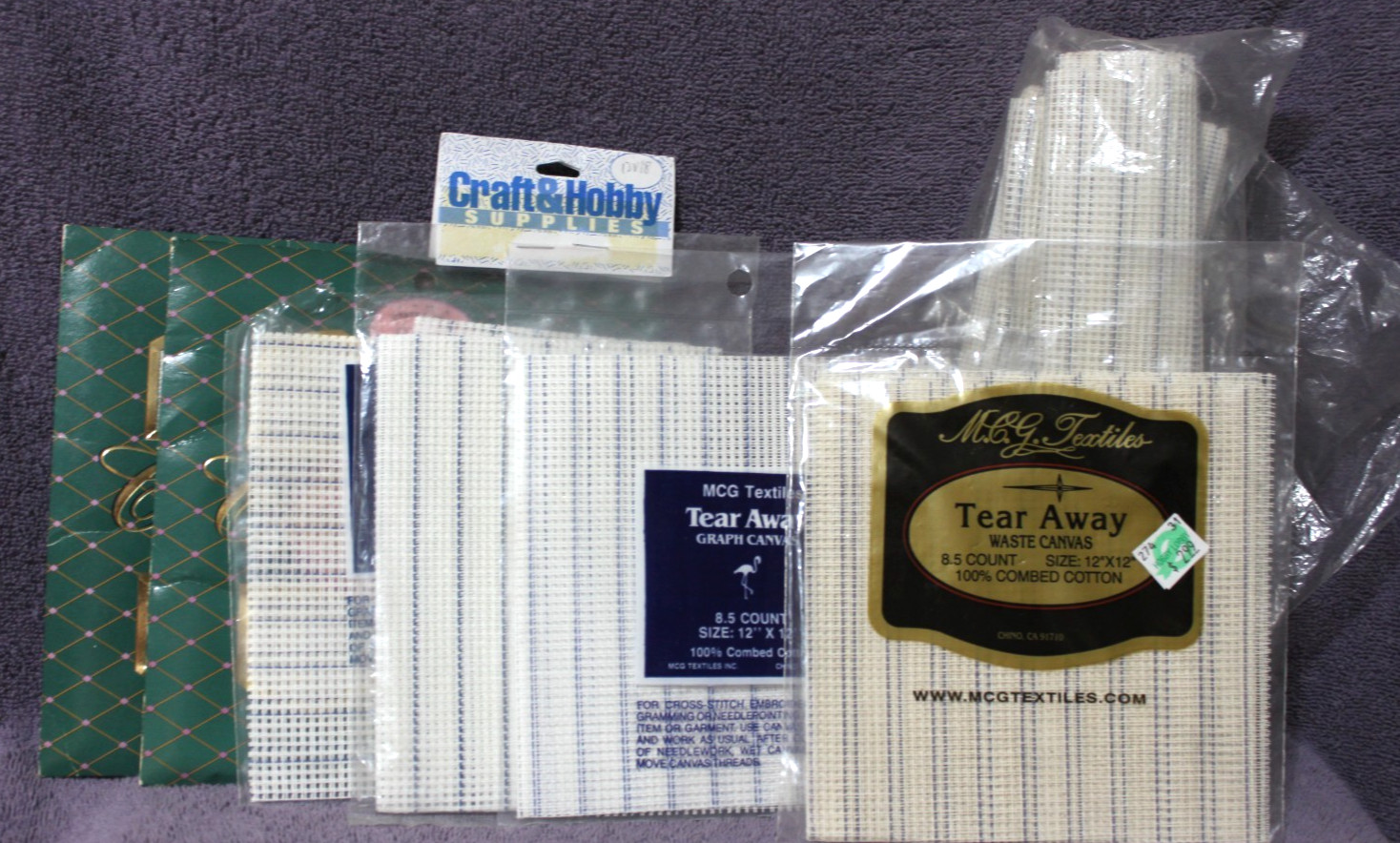 Lot of TEAR AWAY WASTE CANVAS