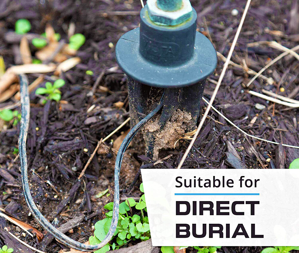 100FT LOW VOLTAGE 14/2 CABLE LANDSCAPE BURIAL COPPER WIRE OUTSIDE LIGHTI 2 CORE