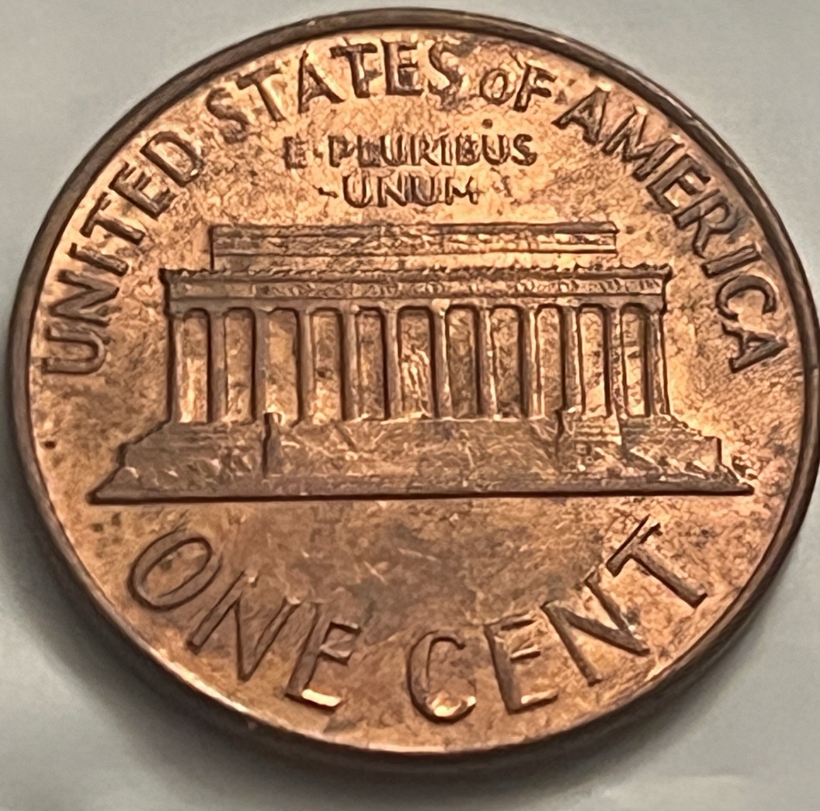 1966 Lincoln Memorial Cent — Red Luster — BN651