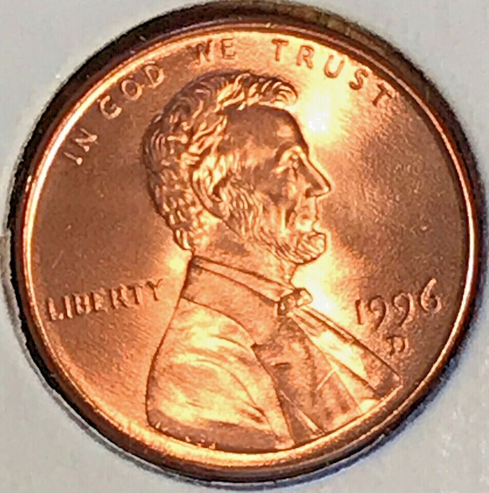 1996 D   Lincoln Memorial Cent - BU
