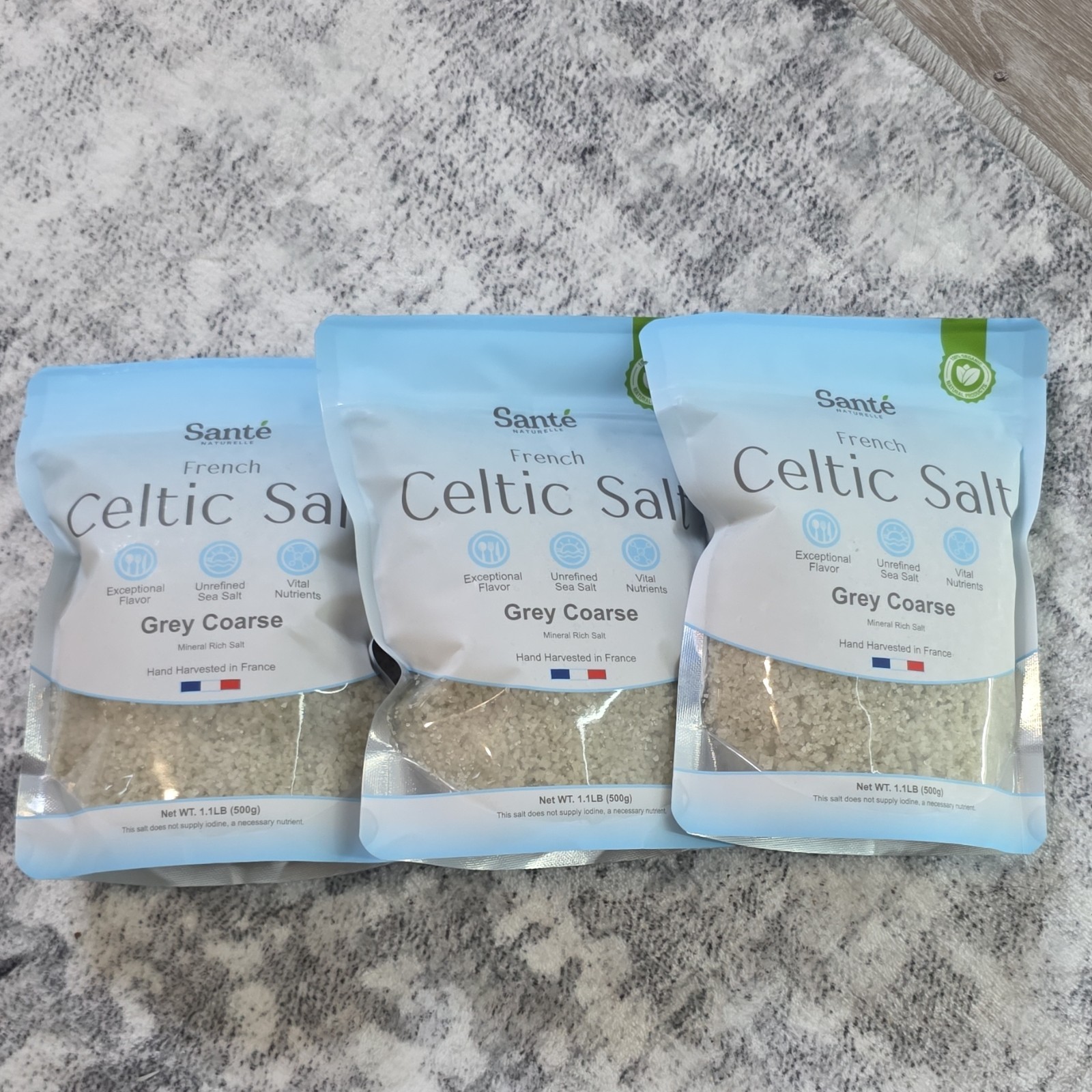 Santé Naturelle French Celtic Salt Grey Coarse 1.1LB Unrefined Sea Salt