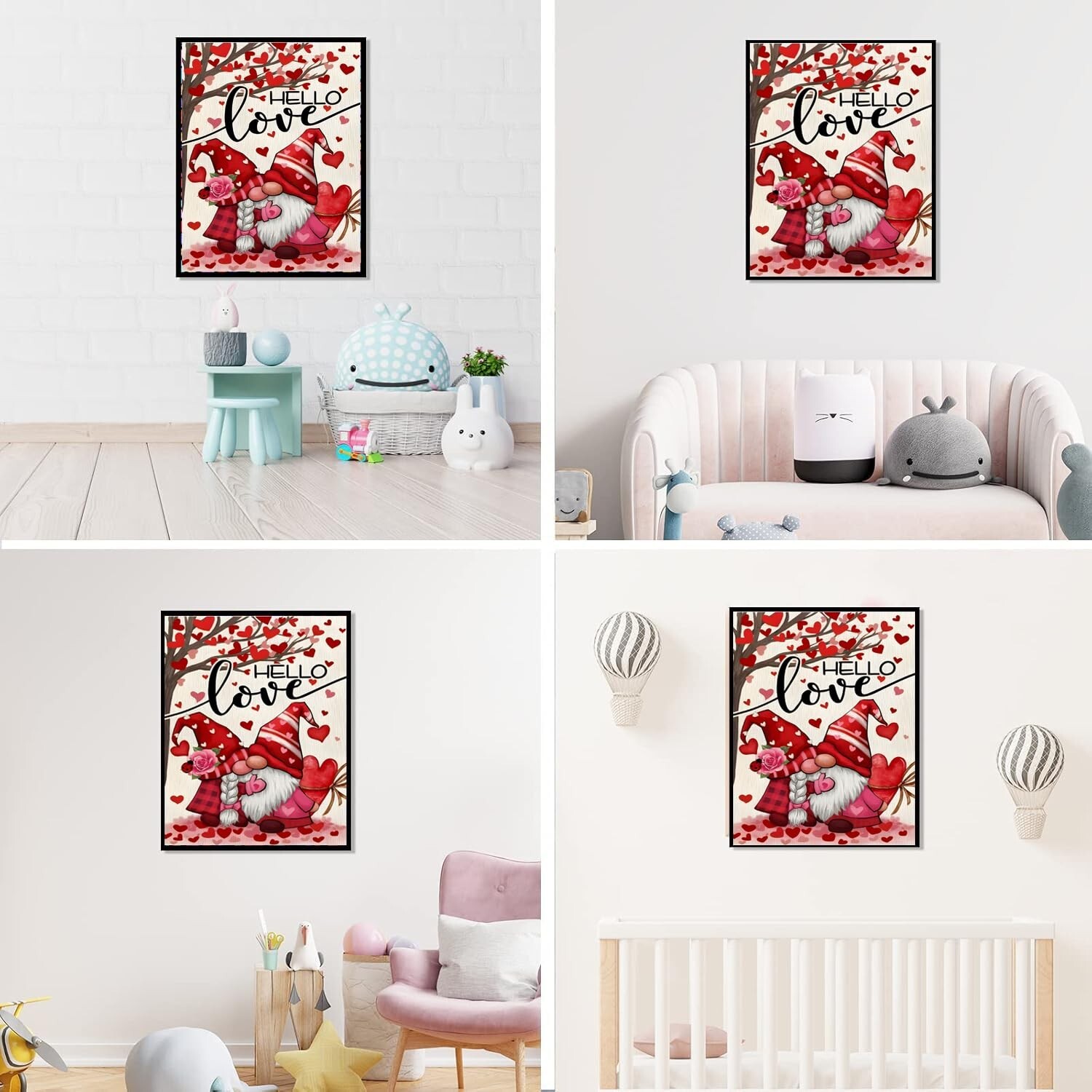 Happy Valentines Gnome Diamond Painting Kits for Adult Beginners,DIY 5D Love ...