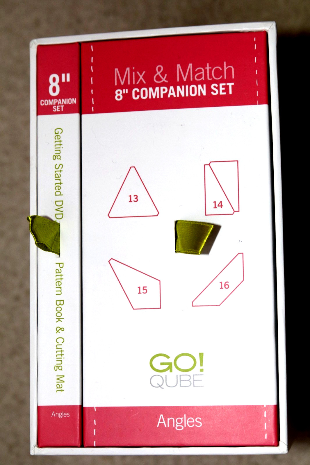 NEW Accuquilt Go! Fabric Cutting Die Qube 8" Companion Set-Angles # 55789