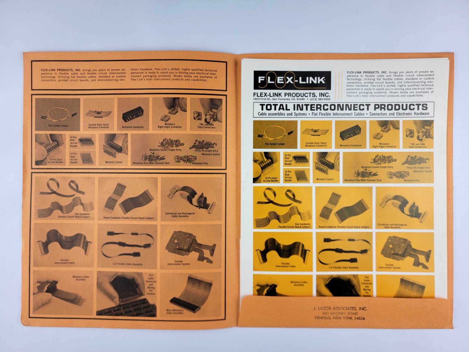 Vintage Flex-Link Interconnect Product Promotional Ephemera Brochure Ad Retro