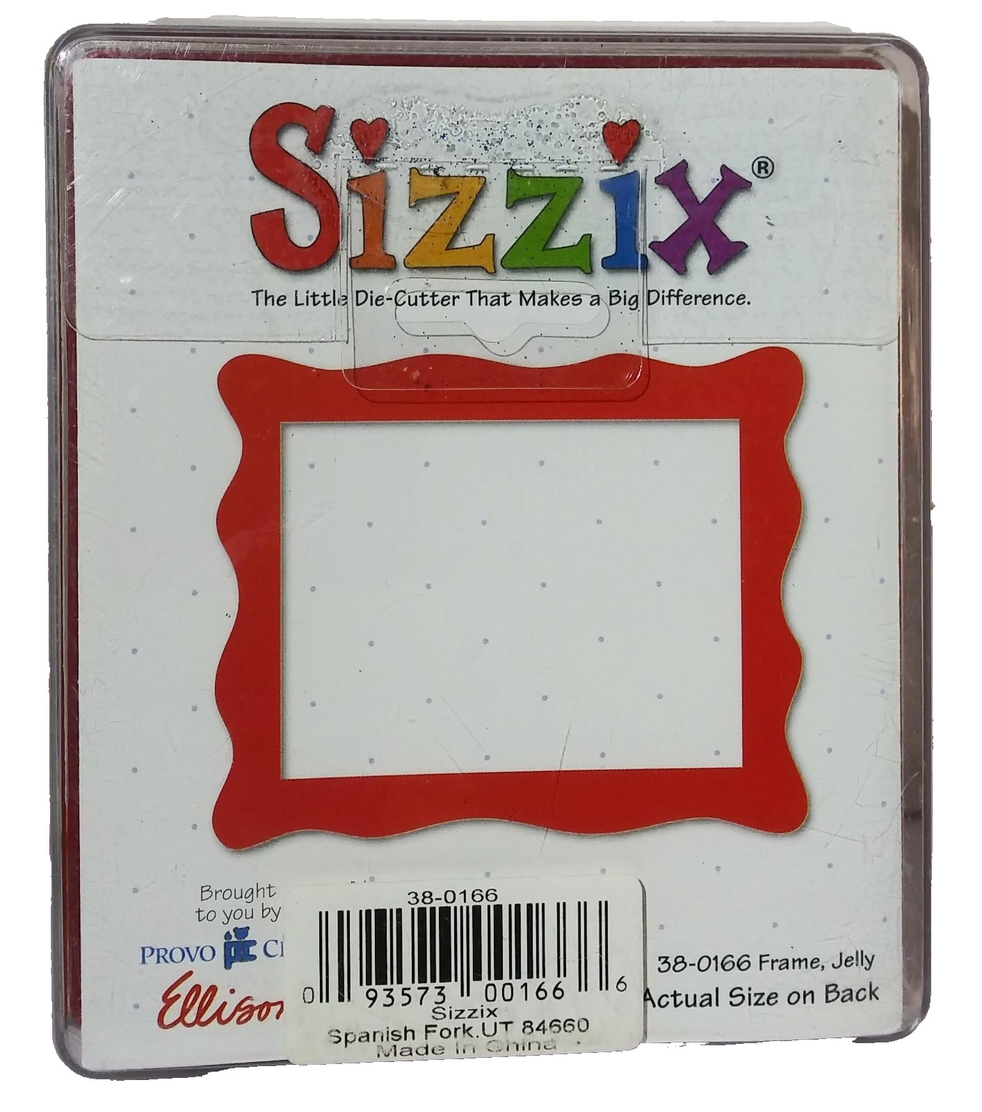 Sizzix 38-0166 Jelly Frame Rectangle Big Red Die EUC