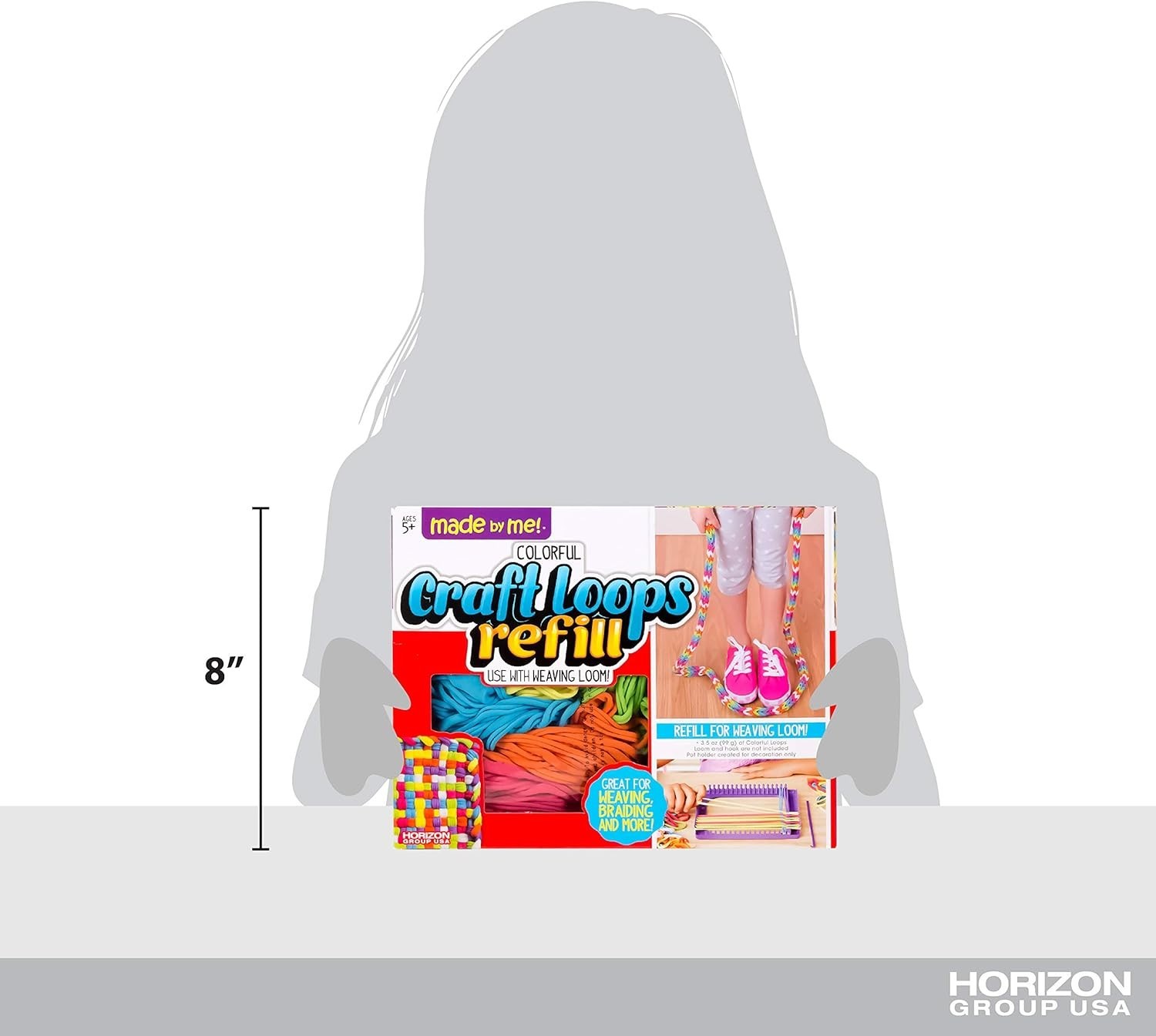 Kid-Friendly Craft Loops Refill - 210 Vibrant Loops for Endless Projects
