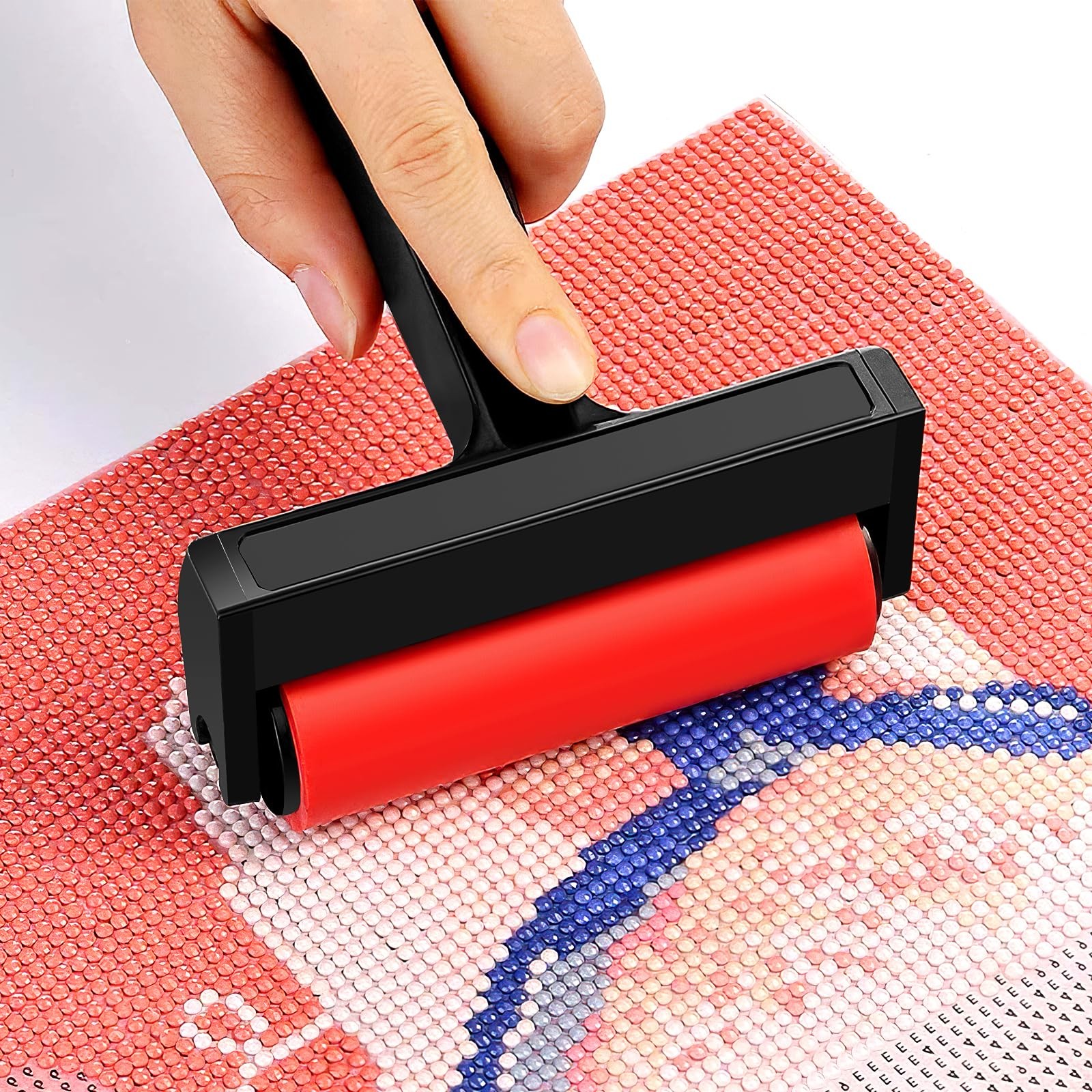 10 Pcs Diamond Drawing Rollers Soft Rubber Brayer Rollers for Crafting Art Su...