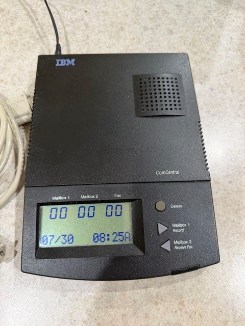 Vintage IBM ComCentral 33.6 External SOHO Modem 7852-032 - TESTED w/ Black AC