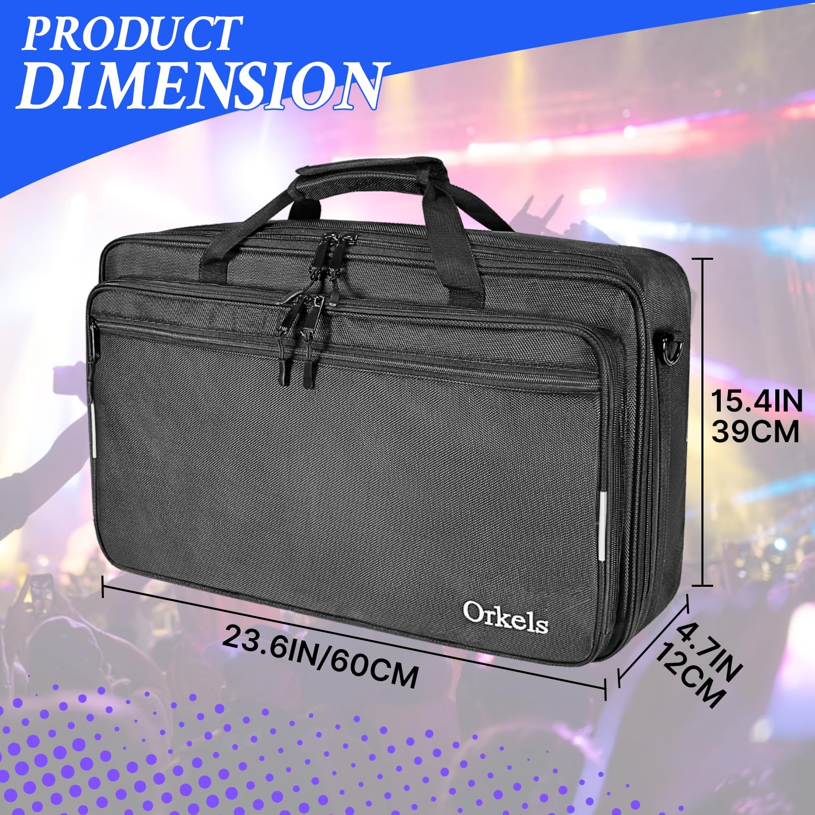 ORKELS DJ Controller Bag Case Compatible with DDJ-REV1/DDJ-SR2/DDJ-SR/OMNIS-D...