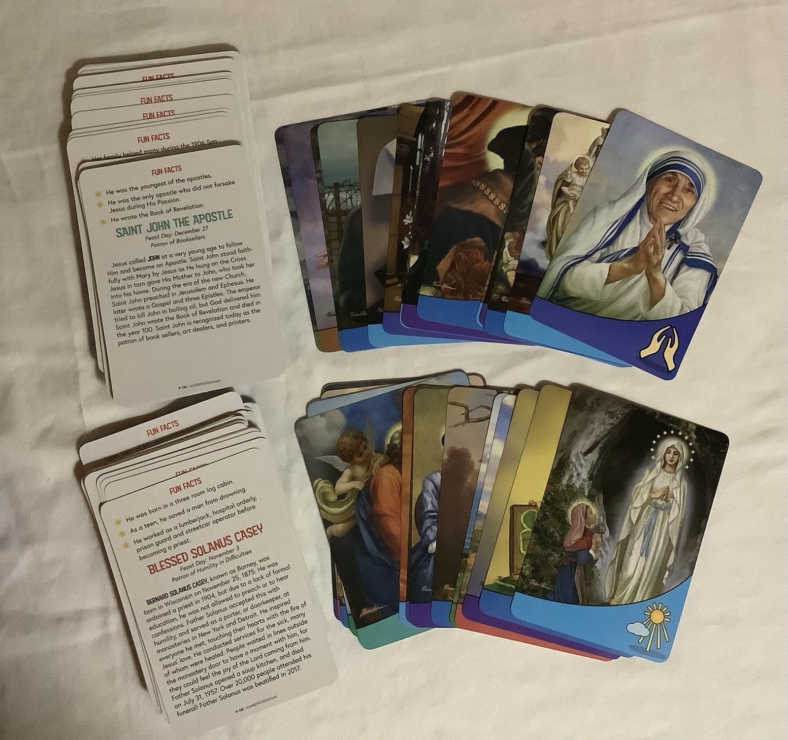 Patron Saints Flash Cards