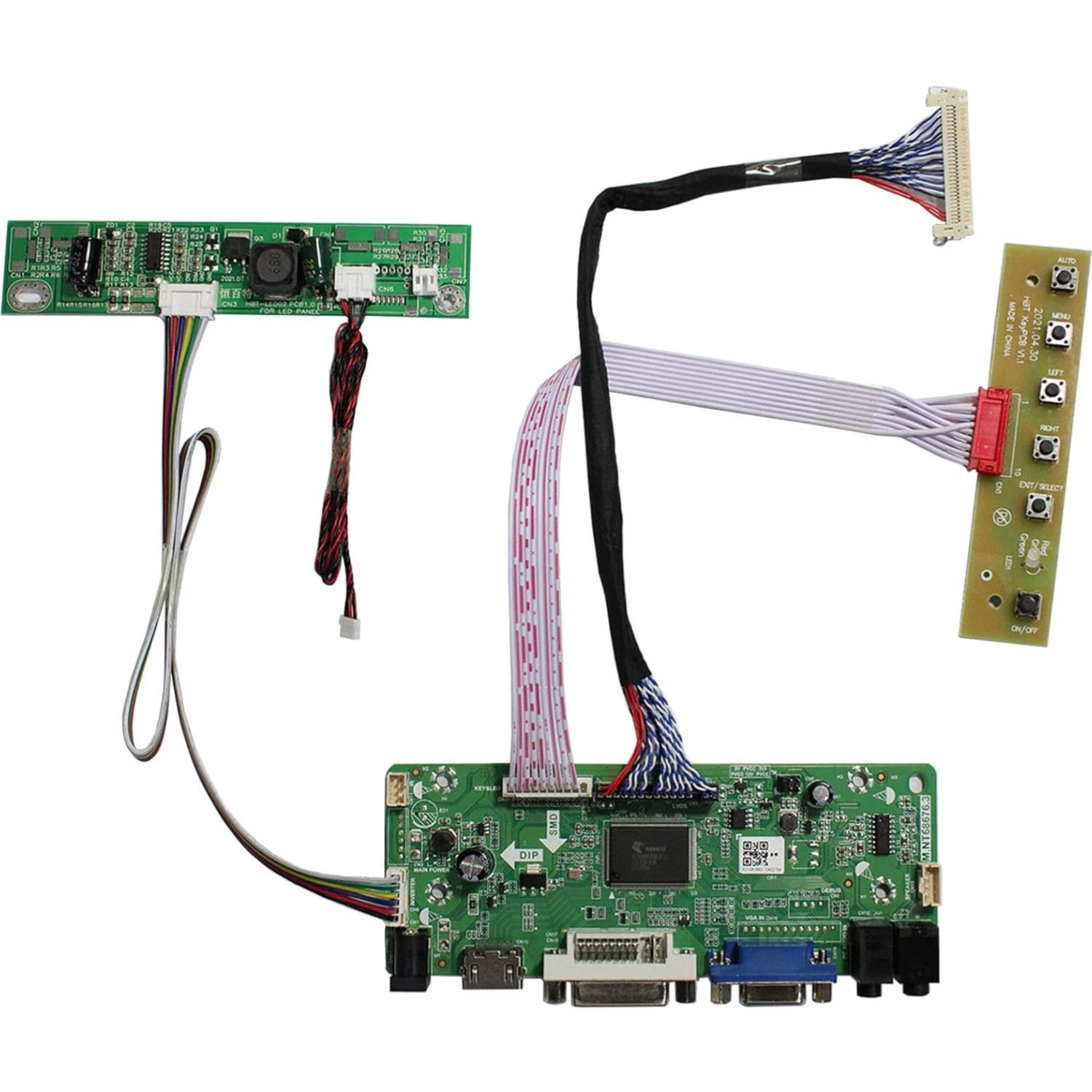 Touchscreen LCD Controller Board for 1920x1080 VGA DVI Compatible Screens