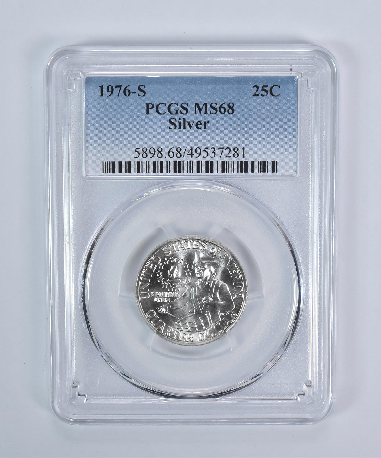 1976-S Washington Quarter Silver MS68 PCGS Blue Label