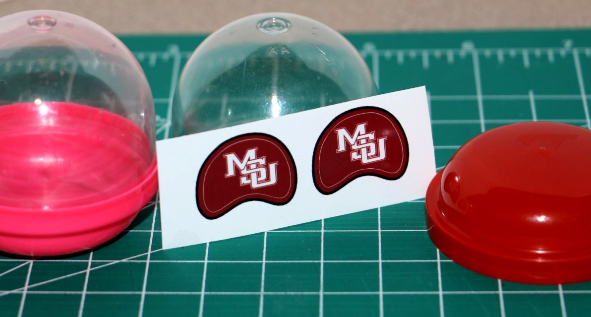 Mississippi State Bulldogs *DIECUT DECALS* for Football Gumball Helmets MSU Logo