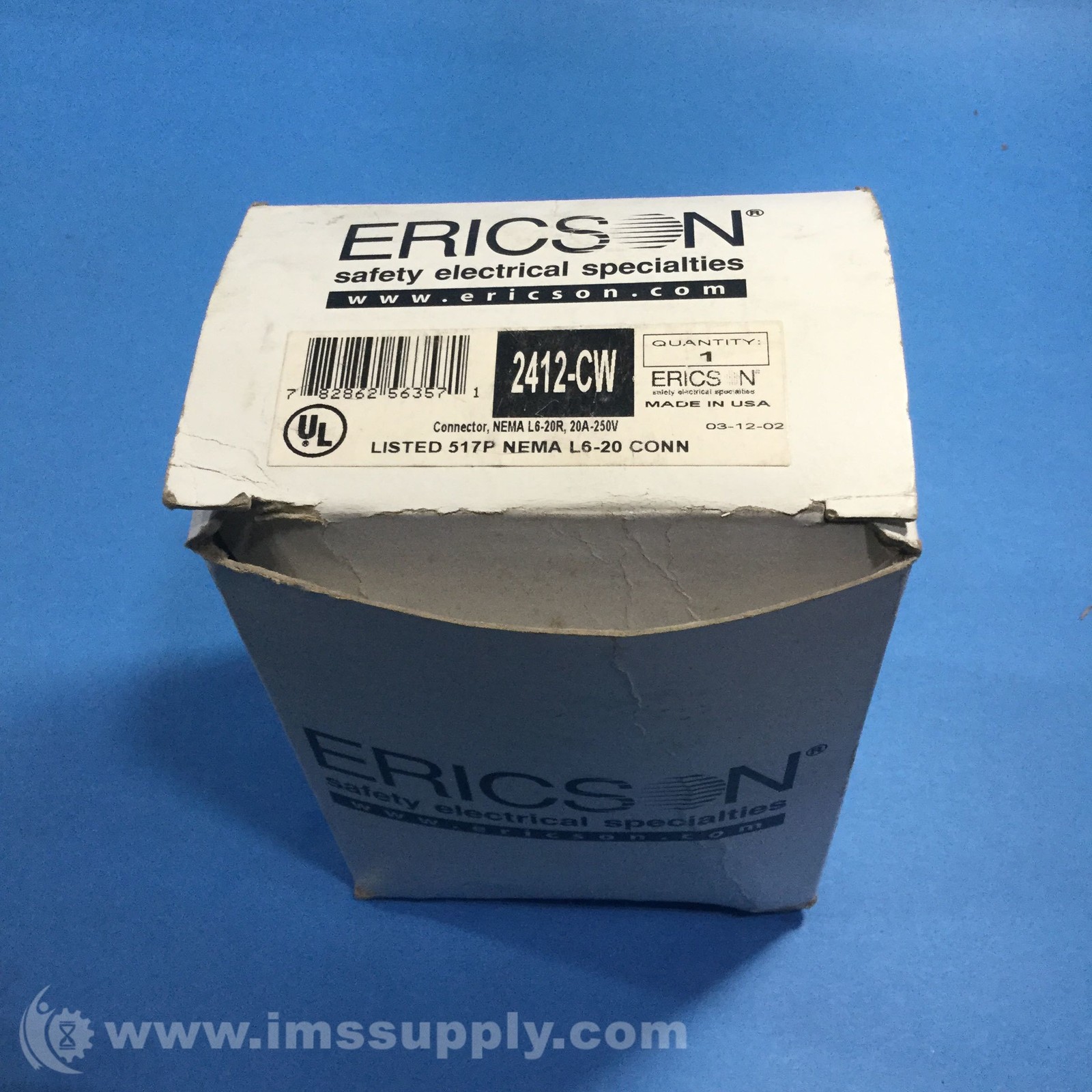 Ericson 2412-CW L6-20 Connector FNOB