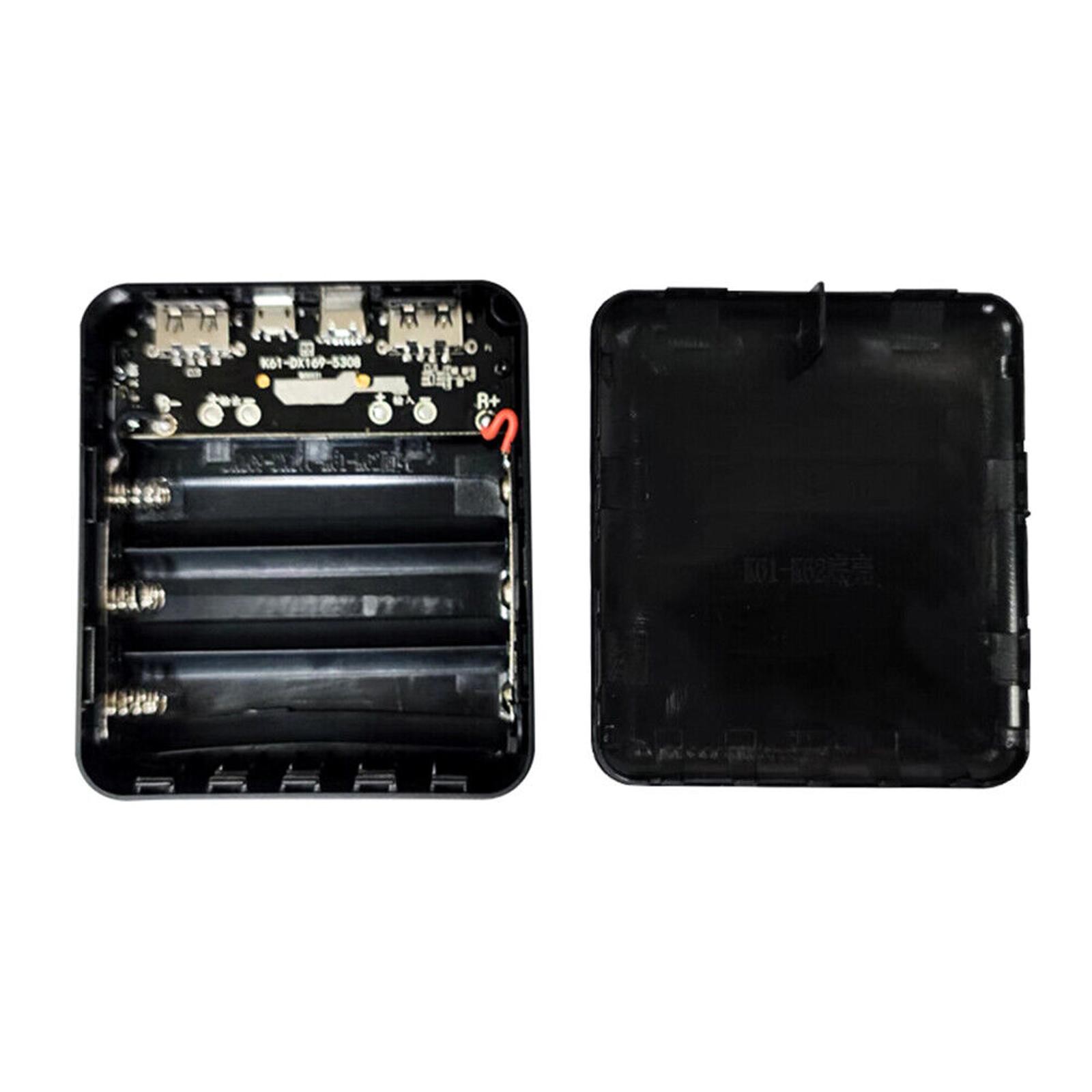 DIY 3x18650 Flat Battery Power Bank Box Shell Case Fast Charger Power Display