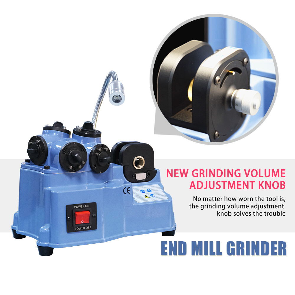 End Mill Grinder Cutter Sharpener 2-12mm Universal Sharpening Machine KZ-X12