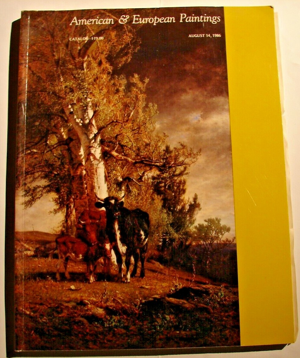 Richard A. Bourne auction catalog August 14, 1986 American & European Paintings
