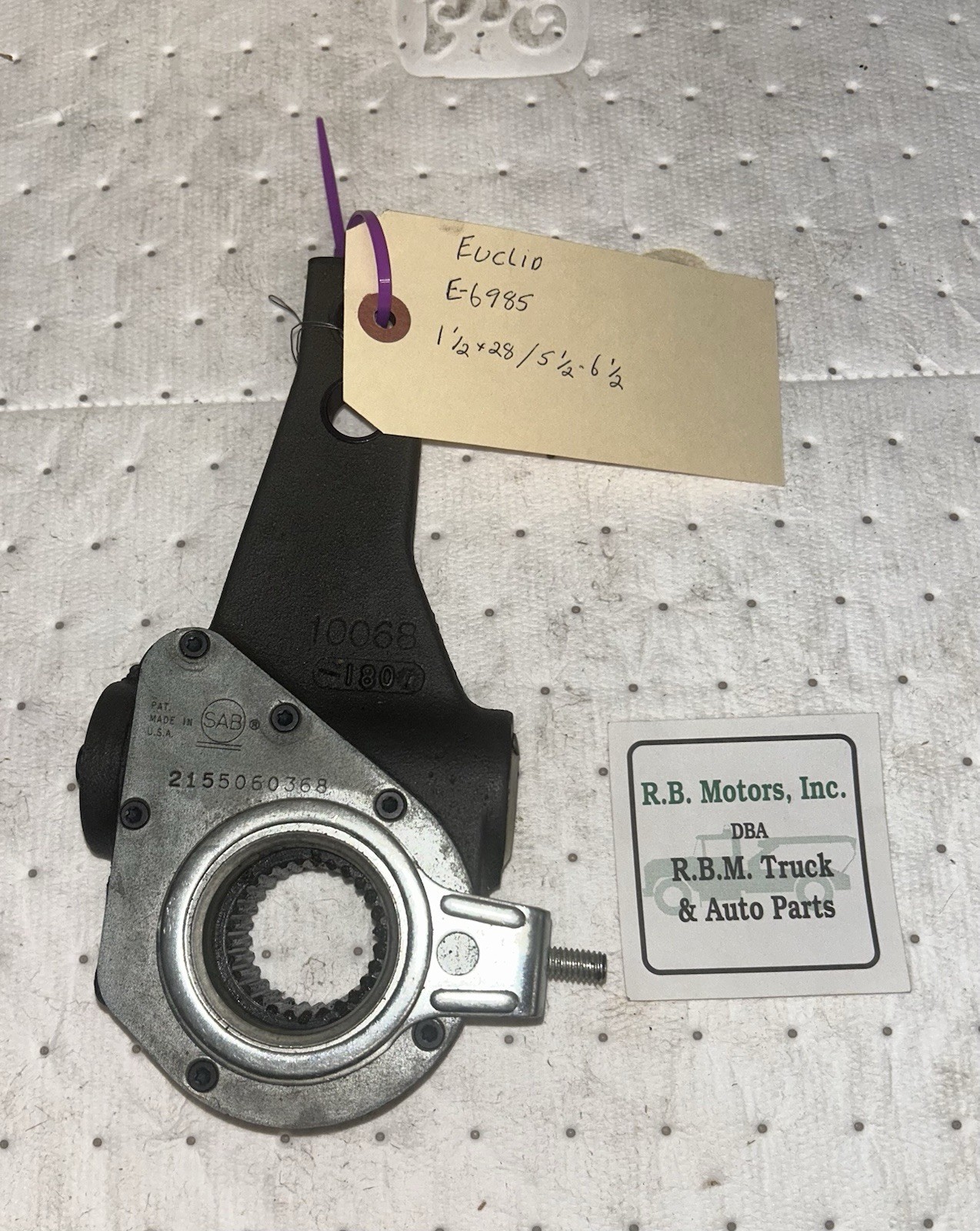 Euclid Air Brake Slack Adjuster (Rockwell Axle), E-6985