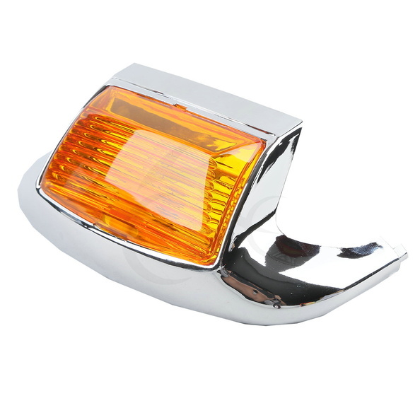 Chrome Front Fender Tip Light Fit For Harley FLHT FLT FLHS FLHR 1980-2013