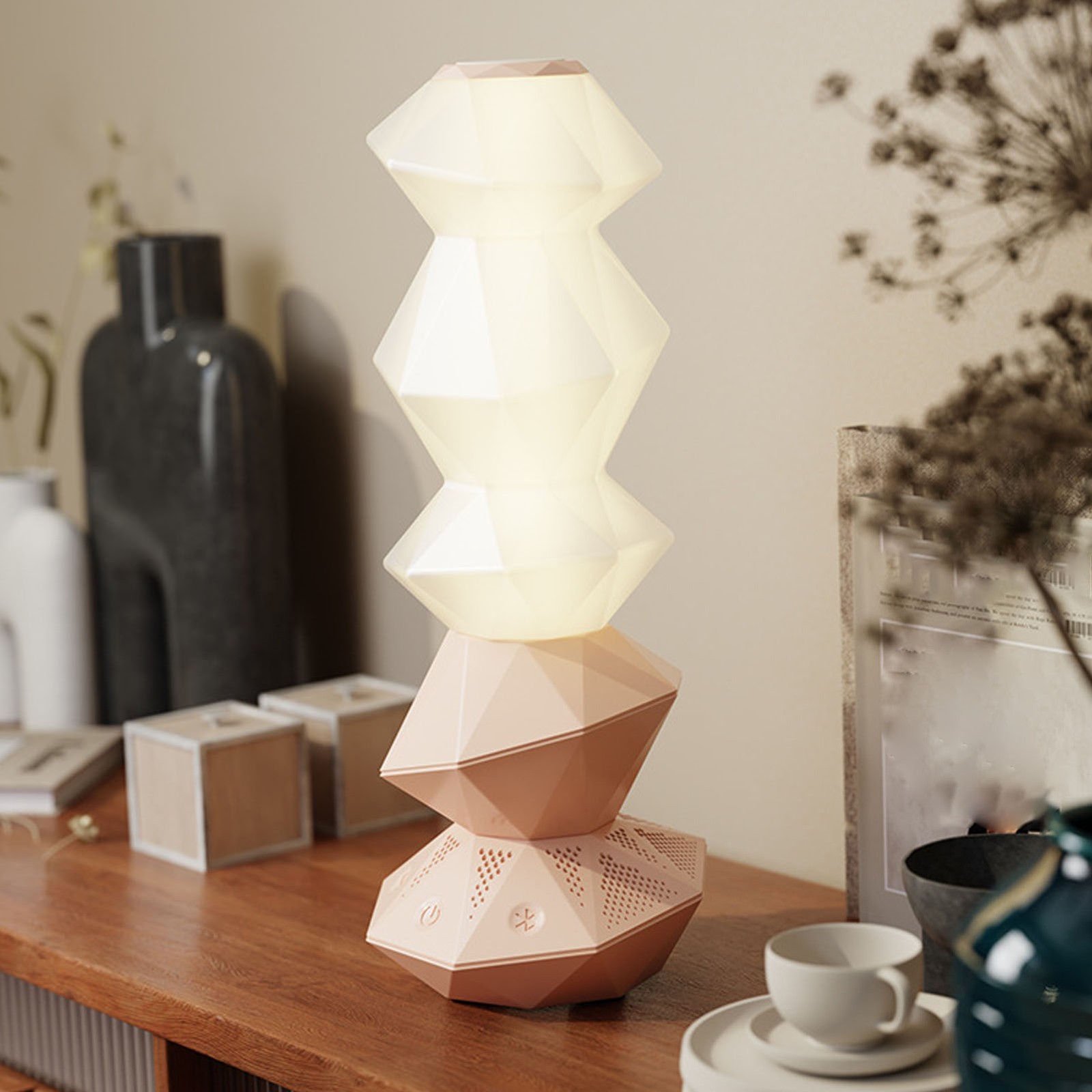 4-360 Degree Rotating Bluetooth Speaker Night Light For Home Decor
