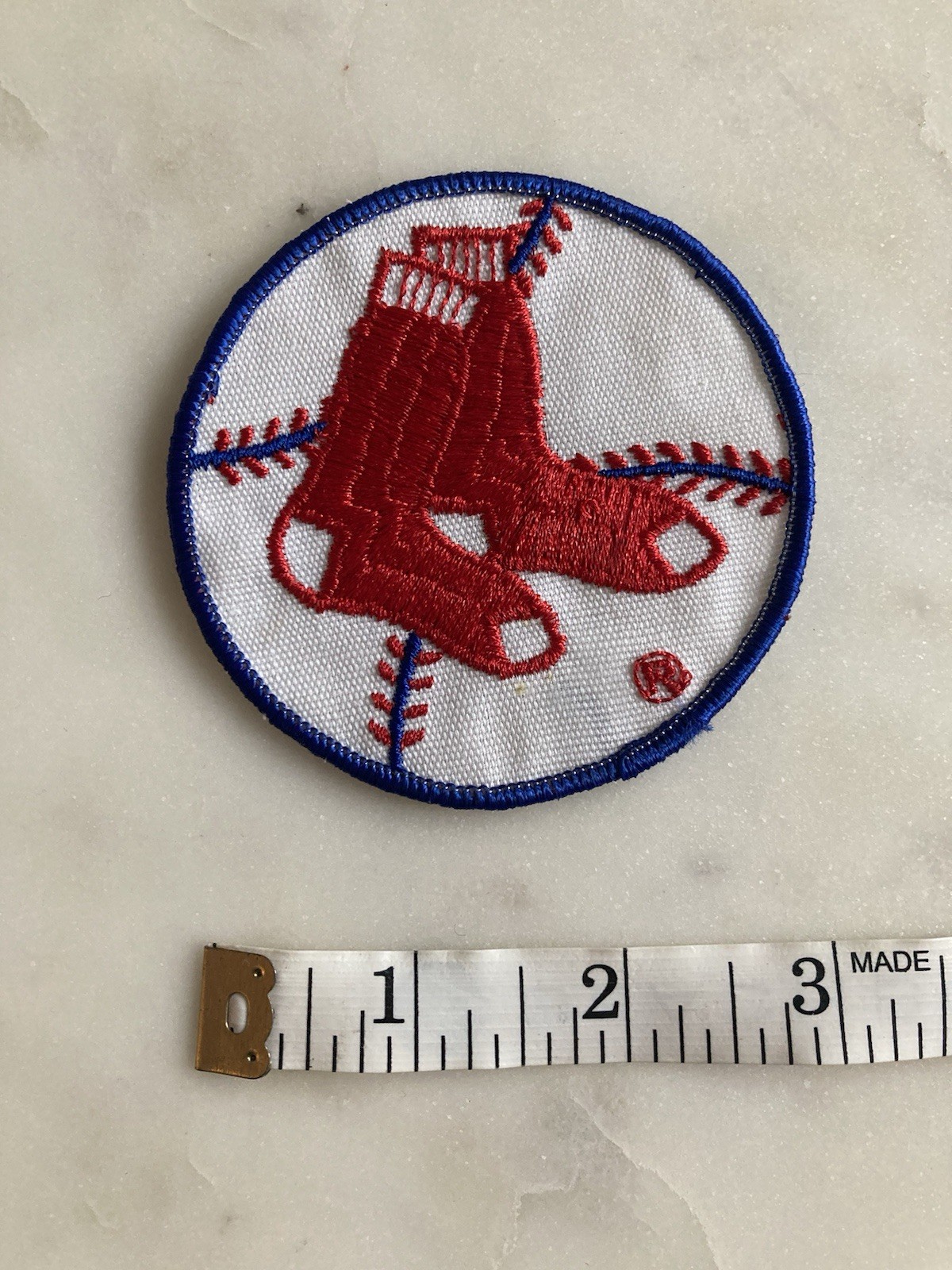 Vintage Embroidered Boston Red Sox Sew-On Patch