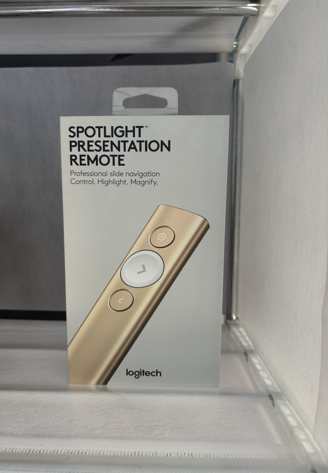 Logitech Spotlight Wireless Presentation Remote - Gold (910-004860)