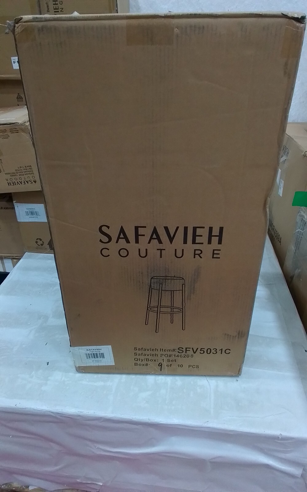 Safavieh PAISLEIGH METAL LEG BARSTOOL, Reduced Price 2172736469 SFV5031C