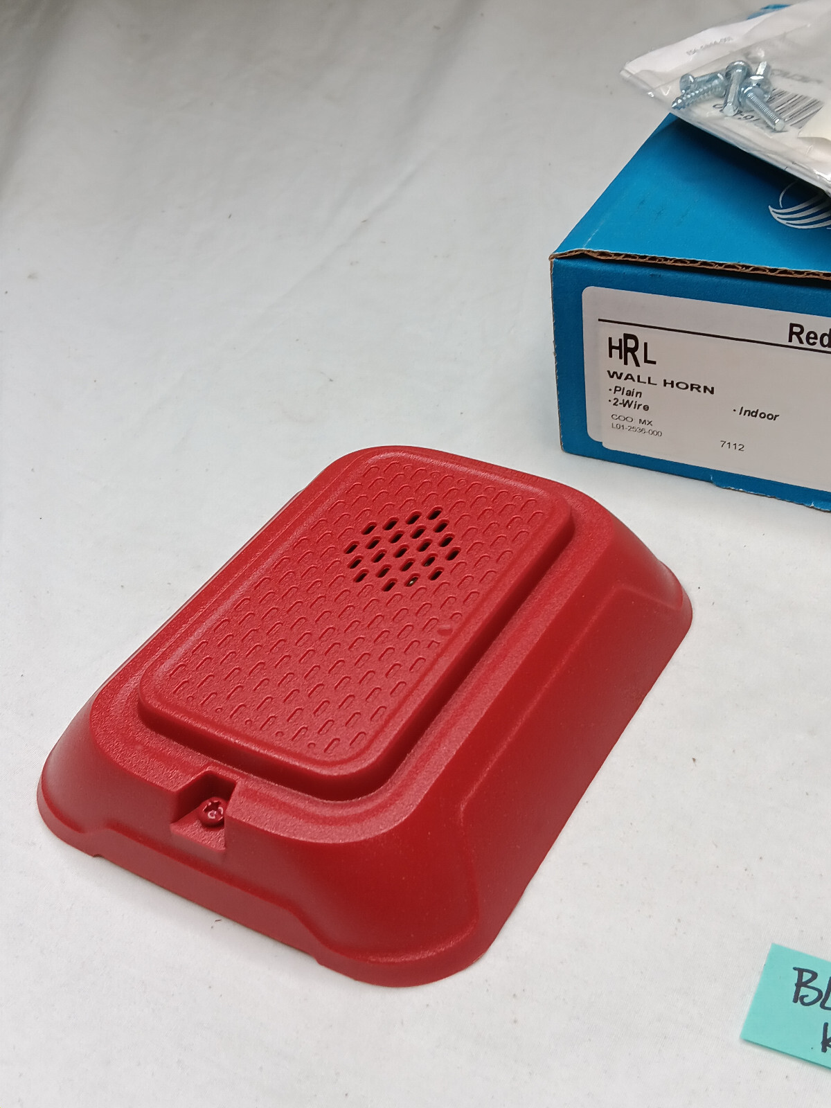SYSTEM SENSOR HRL Wall Horn Fire Red 2 Wire Plain Indoor